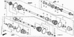 44327S04N01 - Chassis: BAND B, DRIVESHAFT (NIPPON HATSUJO) for Honda Image