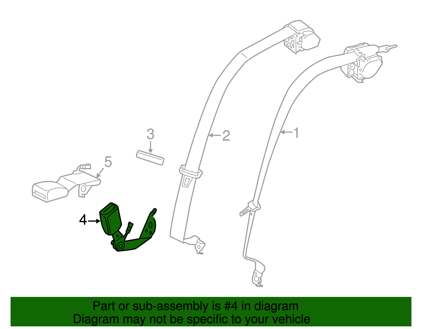 Outer Buckle - BMW (72117435906)