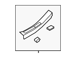 858753N500HZ - Body: Rear Sill Plate for Hyundai Image