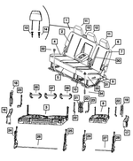 1FM471J3AA - : Rear Seat Armrest for Dodge: Ram 1500, Ram 2500, Ram 3500 Image