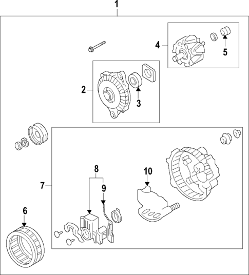 Alternator for 2020 Mitsubishi Outlander Sport #1
