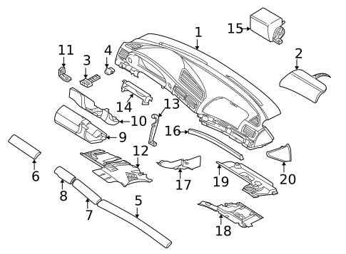 Instrument Panel for 2000 BMW 740i #0