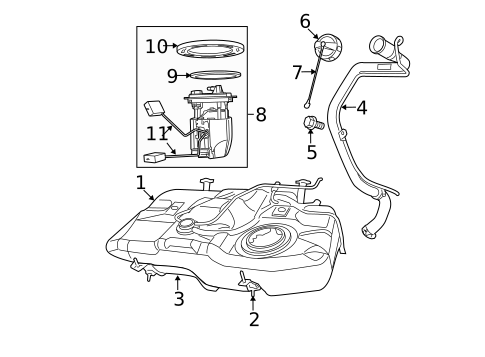 Fuel System Components for 2011 Dodge Caliber #0