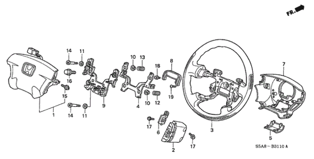 Steering Wheel (SRS) for 2005 Honda Civic #0