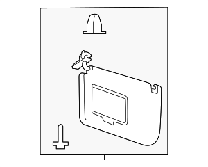 JC3Z2504105PB - : Sun-Visor for Ford Image
