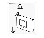 JC3Z2504104PB - : Sun-Visor for Ford: F-350 Super Duty Image