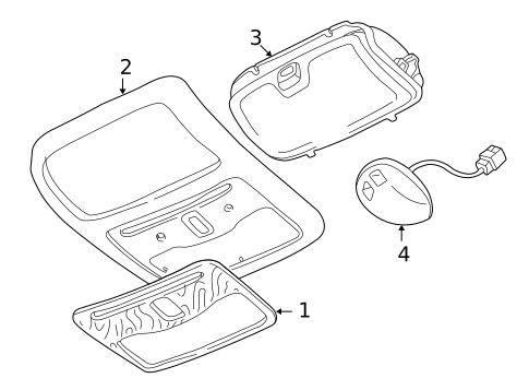 Overhead Console for 1999 Jaguar Vanden Plas #0