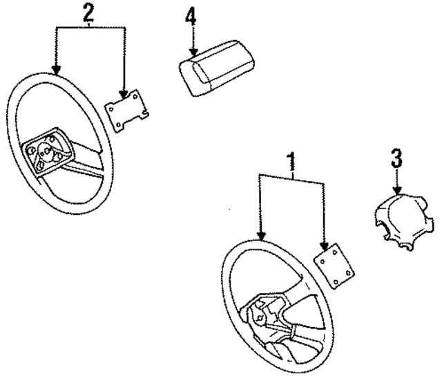4842043E02 - : Horn Pad for Nissan Image