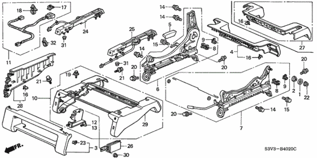 Front Seat Components (R.) for 2006 Acura MDX #0