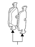 34213403241 - : Brake Pads Rear for BMW: X3 Image