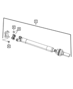 J3207886 - Front Axle; Corporate 205 MM Heavy Duty; Differential and Drive Line: U-joint Snap Ring for Mopar Image