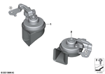 61339466246 - Vehicle Electrical System: Horn, High Pitch for BMW Image