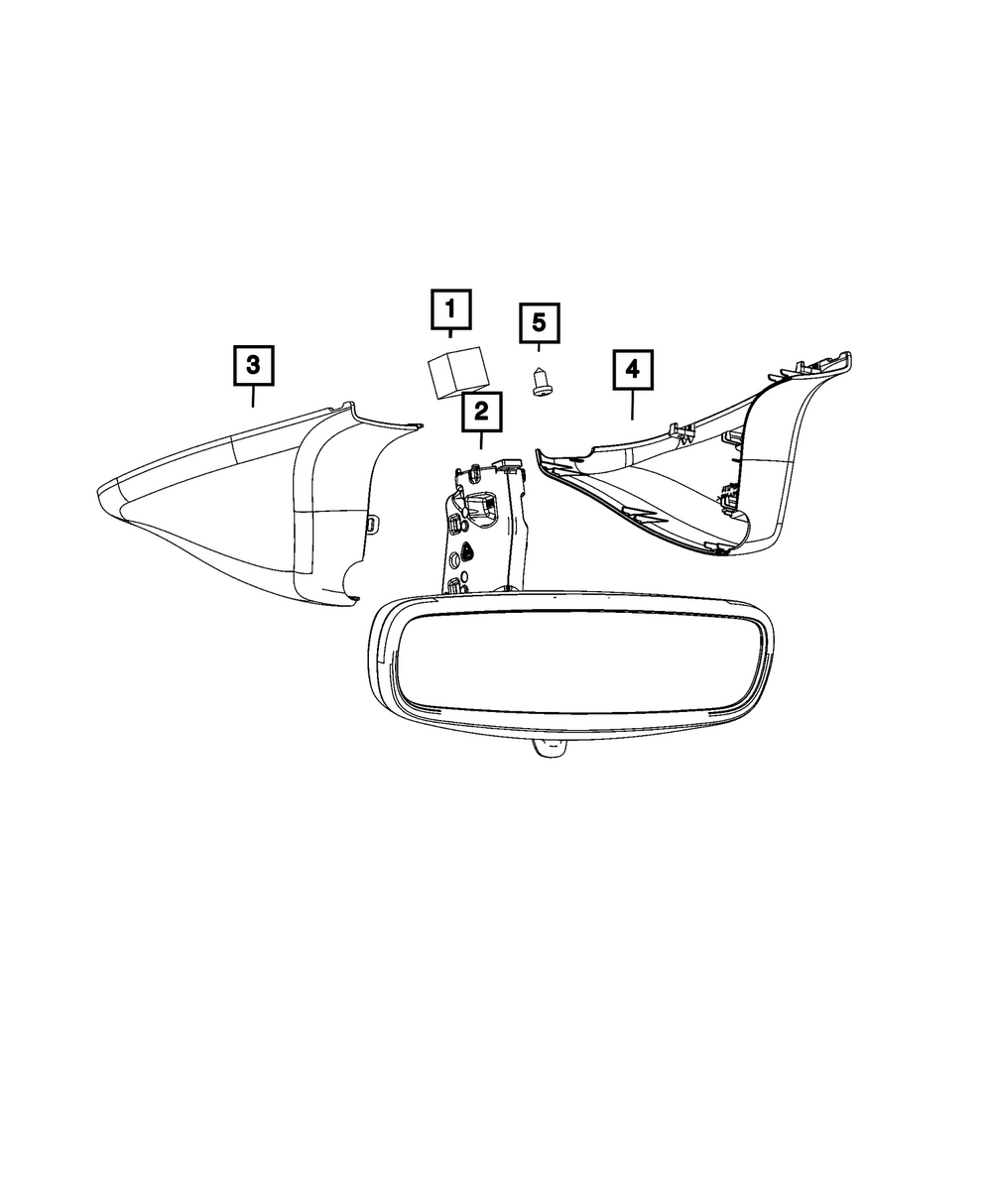 2019-2023 Jeep Cherokee Mirror Cover, Left 6FX59DX9AB | My Mopar Parts