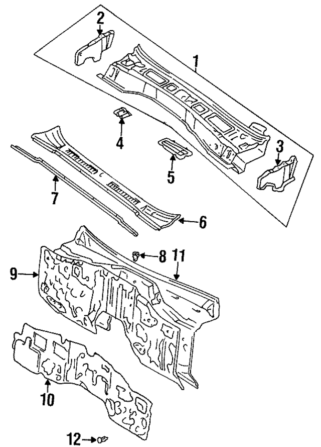 5579160010 - : Duct Cover for Lexus Image