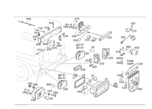 Rear Illumination for 2018 Mercedes-Benz G550 4x4 #0
