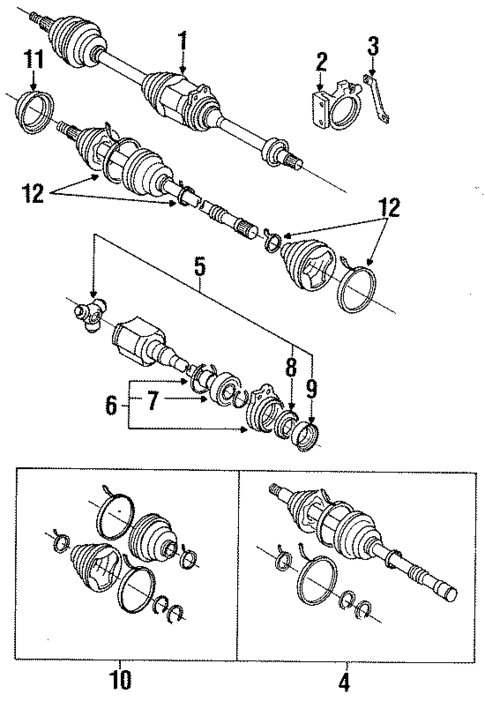 Drive Axles for 1993 Toyota Celica #0