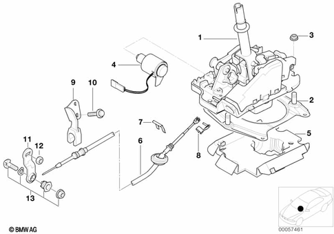Gearshift Steptronic for 2002 BMW 325xi #0