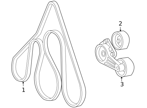 Belts & Pulleys for 2002 Lincoln Blackwood #0