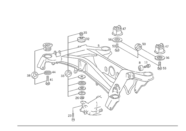 912010234 - Rear Axle: Screw for Mercedes-Benz Image image