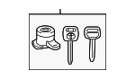 69053AA010 - Body: Trunk Lock Cylinder And Key for Toyota Image
