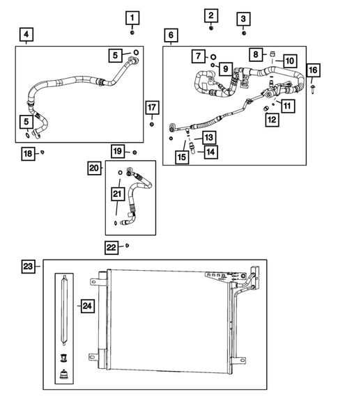 Air Conditioner and Heater Plumbing for 2021 Jeep Wrangler #2