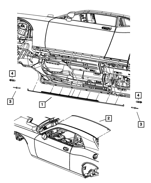 1GD41CDMAE - Exterior Ornamentation: Roof Molding for Mopar Image image