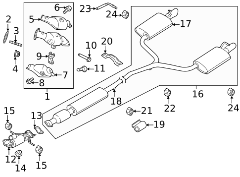 Exhaust Components for 2019 Ford Explorer #0