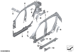 41007467307 - Bodywork: Side Frame, Center Left for BMW Image