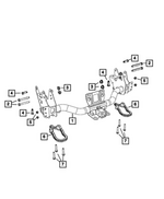 6104710AA - Frame, Bumper and Fascia: Hex Flange Lock Nut for Mopar Image