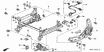 90143SR3900 - Interior/Bumper: BOLT-WASHER (10X22) for Honda Image