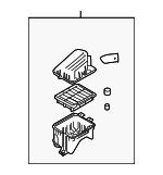 96859246 - Engine: Air Cleaner Assembly for Chevrolet: Aveo, Aveo5 | Pontiac: G3 Image