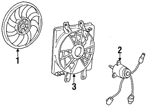 Fan for 1992 Mitsubishi Precis #0