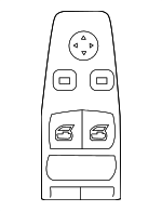 61319327031 - Body: Window Switch for BMW: 230i, 230i xDrive, 330e, 330e xDrive, 330i, 330i xDrive, 530e, 530e xDrive, 530i, 530i xDrive, 535i GT, 535i GT xDrive, 540d xDrive, 540i, 540i xDrive, 640i xDrive Gran Turismo, 840i, 840i Gran Coupe, 840i xDrive, 840i xDrive Gran Coupe, M2, M240i, M240i xDrive, M340i, M340i xDrive, M5, M550i xDrive, M8, M8 Gran Coupe, M850i xDrive, M850i xDrive Gran Coupe, X3, X4, X5, X6, Z4 Image