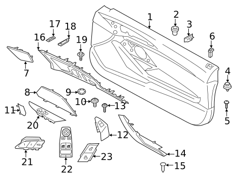Interior Trim - Door for 2020 BMW M850i xDrive #0