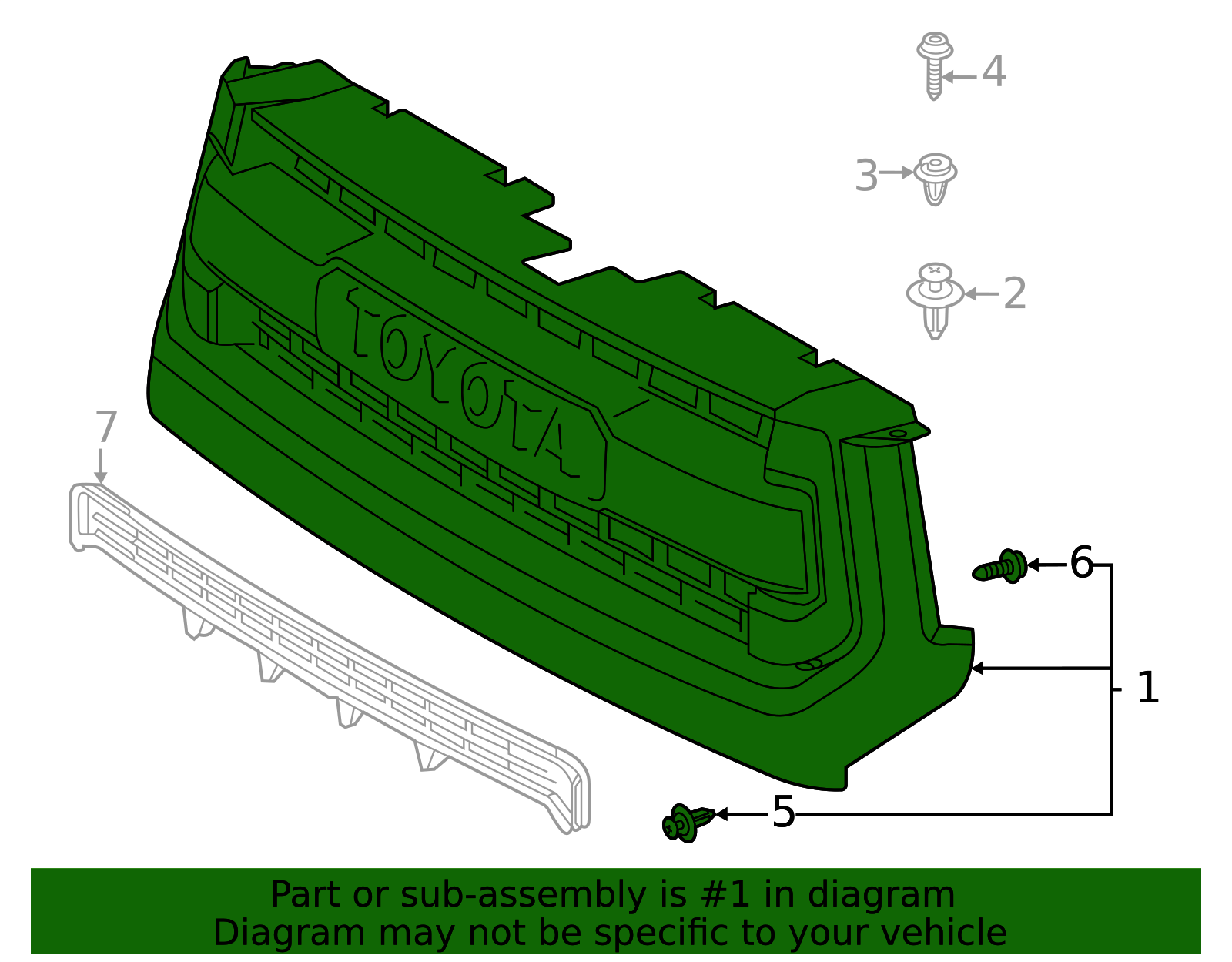 2017 Toyota Tundra 2017 Toyota Tundra - Grille 53100-0C260-B2