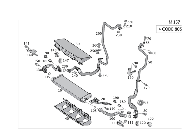1665000616 - : Air Ducting For Radiator for Mercedes-Benz Image