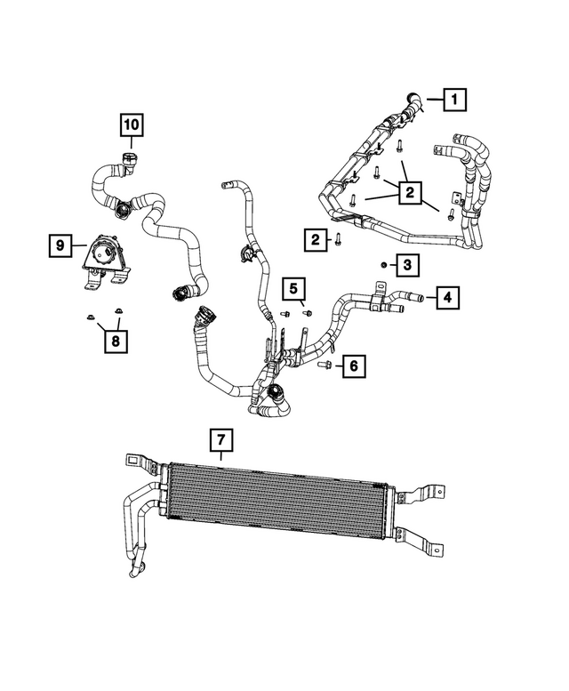 68597331AC - : Auxiliary Radiator for Mopar Image