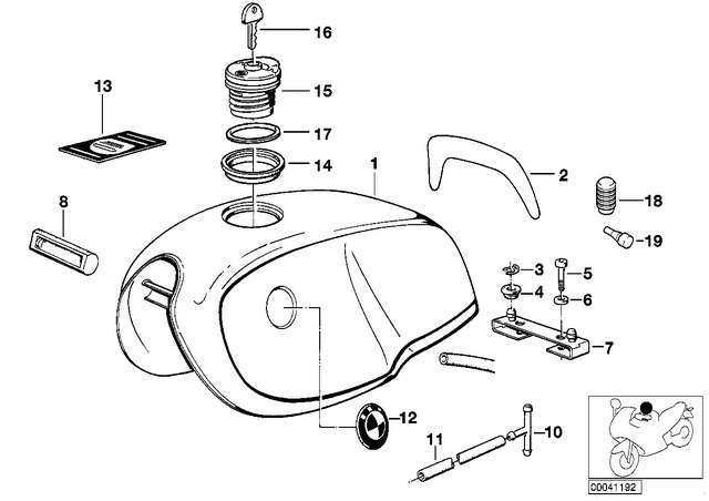 46511452469 - : Holder for BMW-Motorrad Image