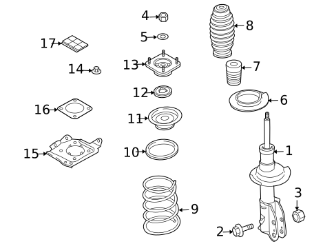 Struts & Components for 2012 Mazda CX-9 #0