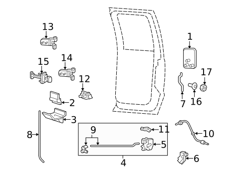 Lock & Hardware for 2010 Ford F-350 Super Duty #1