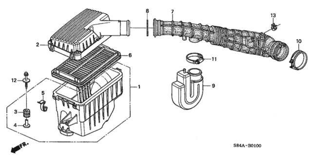 Air Cleaner for 2002 Honda Accord #0