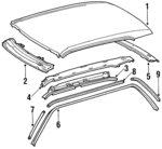 1266500809 - Body: Roof Panel for Mercedes-Benz Image