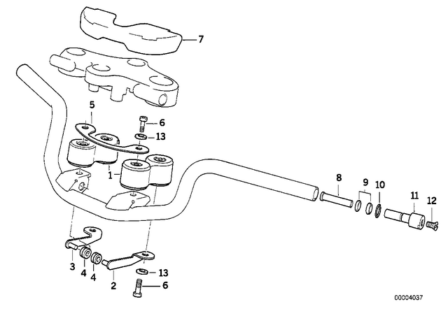 7147267586 - Steering: Rubber Grommet -  for BMW-Motorrad Image