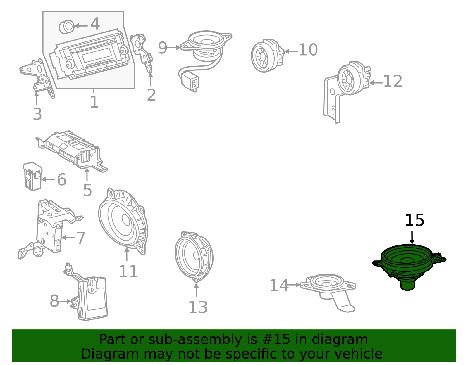 OEM Speaker 86160-07020 - Restore Crisp Sound Quality | AutoNation Parts