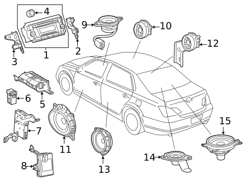 Sound System for 2011 Toyota Avalon #0