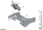 22318746449 - Engine and Transmission Suspension: Transmission Supporting Bracket for BMW Image