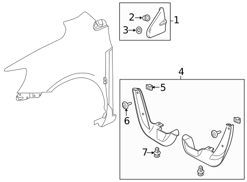 Exterior Trim - Fender for 2014 Chevrolet Sonic #0