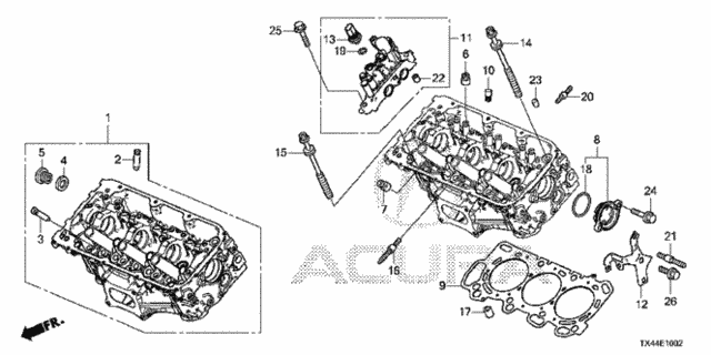 Front Cylinder Head (2) for 2016 Acura RDX #0