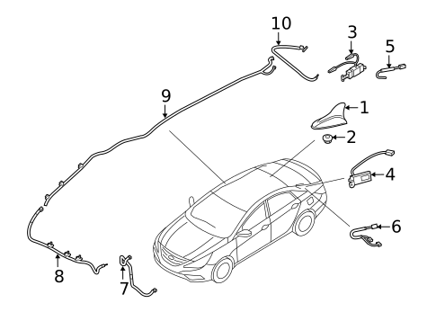 Air Bag Components for 2012 Kia Optima #1