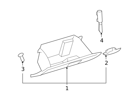 Glove Box for 2011 Toyota FJ Cruiser #0